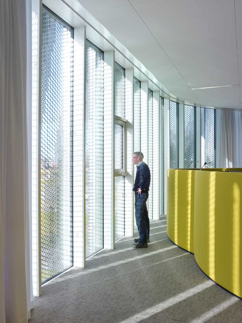 View from inside to outside Control center Heerhugowaard