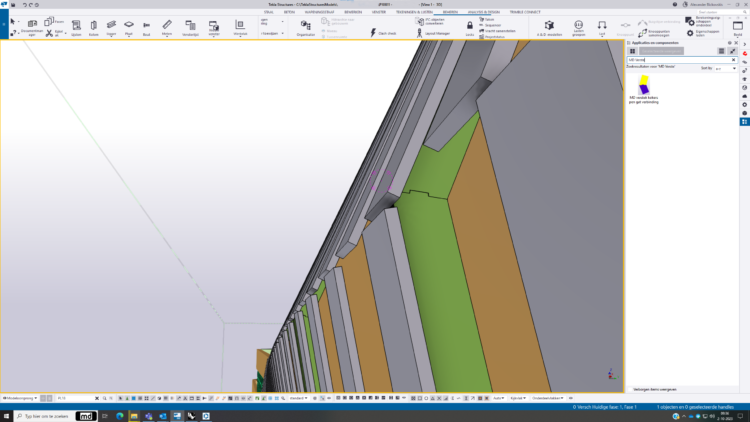 05 – MD Pen gat verbinding in Tekla