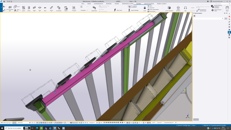 07 – resutlaat in Tekla – Frames