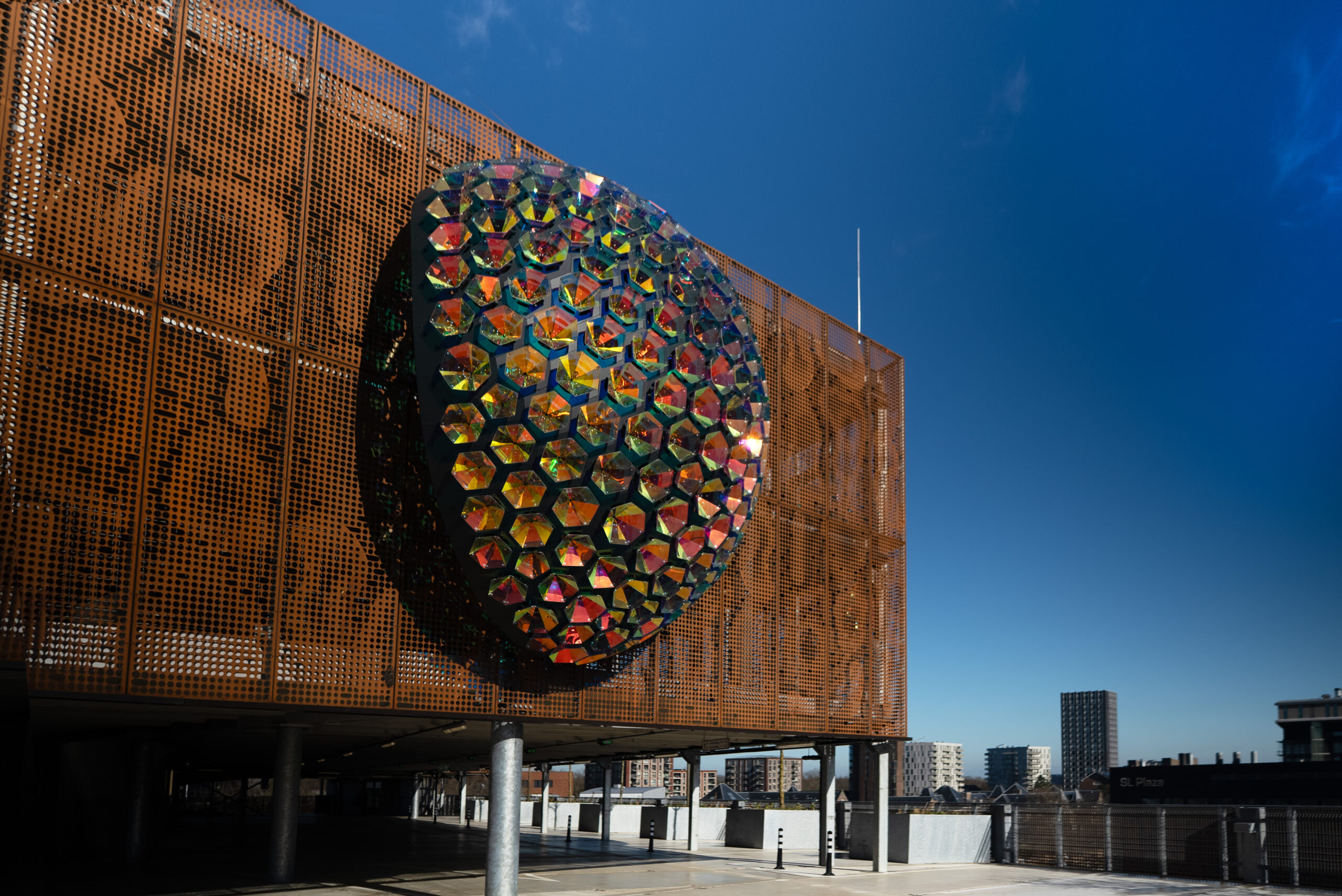 NATURALIS LEIDEN PARKING GARAGE | PERFORATED CORTEN FACADE